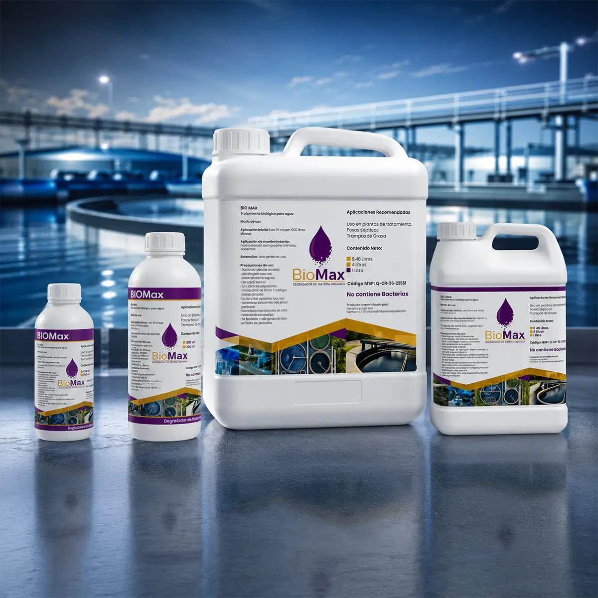 Presentaciones disponibles de Bio Max