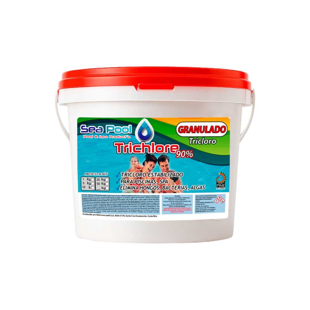TRICHLORE PLUS 90%, 4 KG TABLETAS PARA PISCINAS Y SPA *SEA POOL*