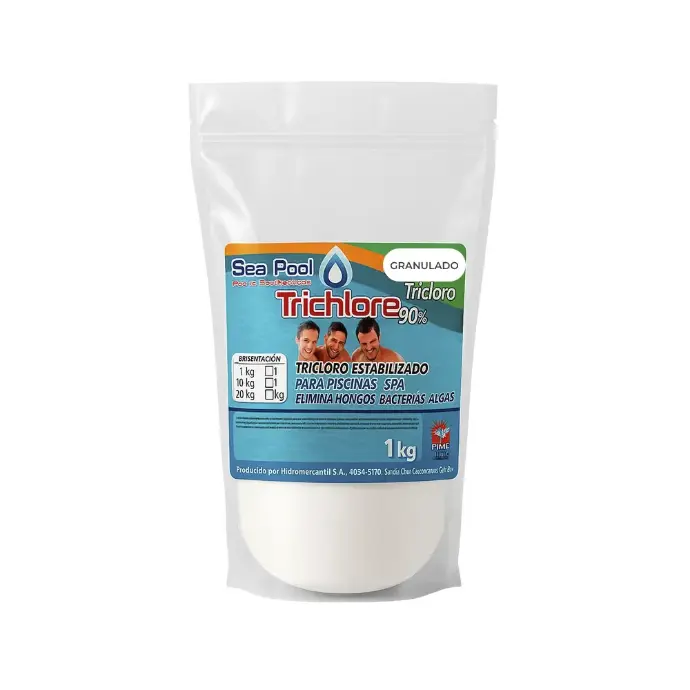 TRICHLORE PLUS 90%, 1 KG GRANULADO PISCINAS Y SPA *SEA POOL*