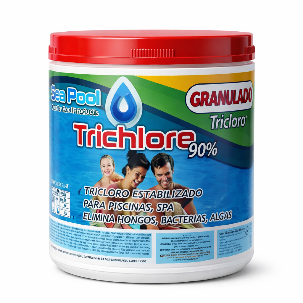 TRICHLORE PLUS 90%, 1 KG GRANULADO PISCINAS Y SPA *SEA POOL*