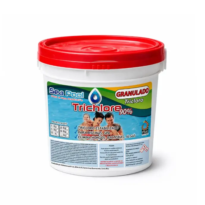 TRICHLORE PLUS 90%, 5 KG GRANULADO PISCINAS Y SPA *SEA POOL*