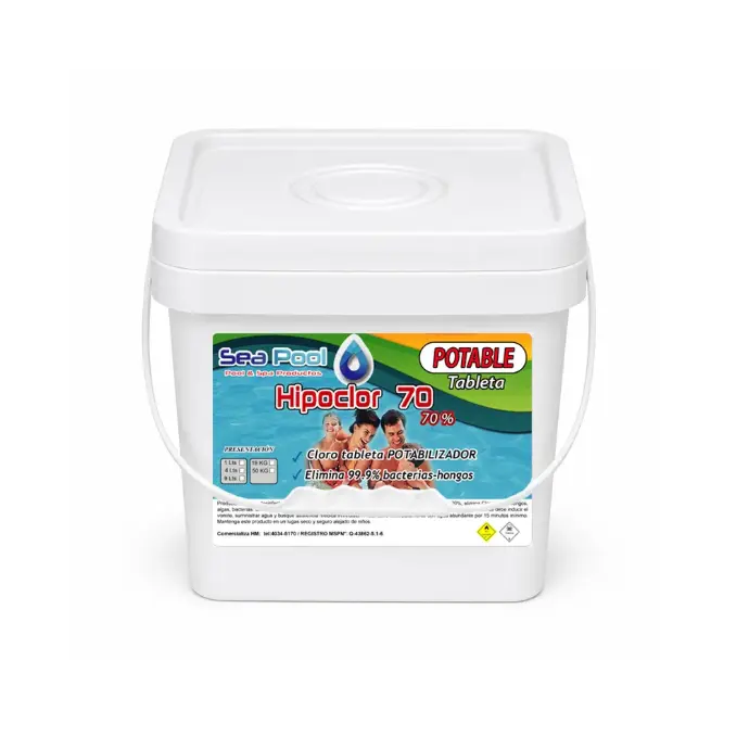 HIPOCLOR 70% 4 KG TABLETAS POTABLE  *SEA POOL*