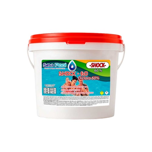 [31003239] DICLORO  60% 4 KG ESTABILIZADO SHOCK PISCINAS *SEA POOL*