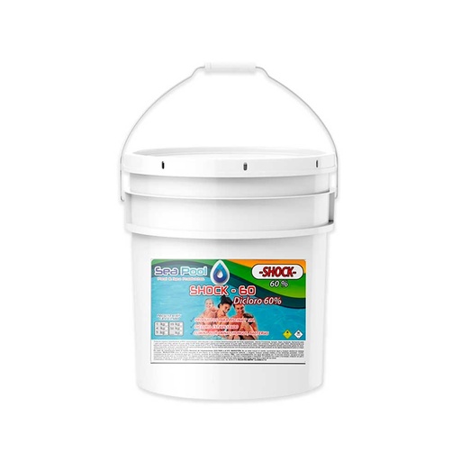 [31003353] DICLORO 60% 9 KG ESTABILIZADO SHOCK PISCINAS *SEA POOL*