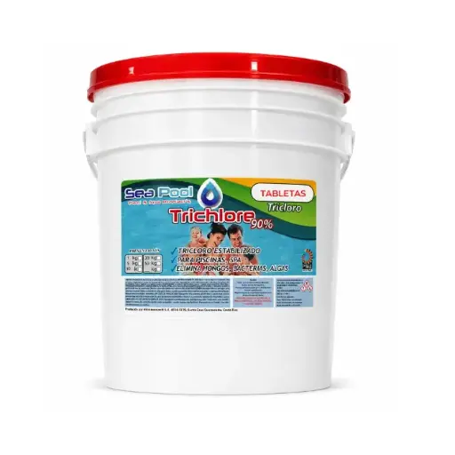 [3100338] TRICHLORE PLUS 90%, 10 KG TABLETAS PARA PISCINAS Y SPA (50 TAB) *SEA POOL*