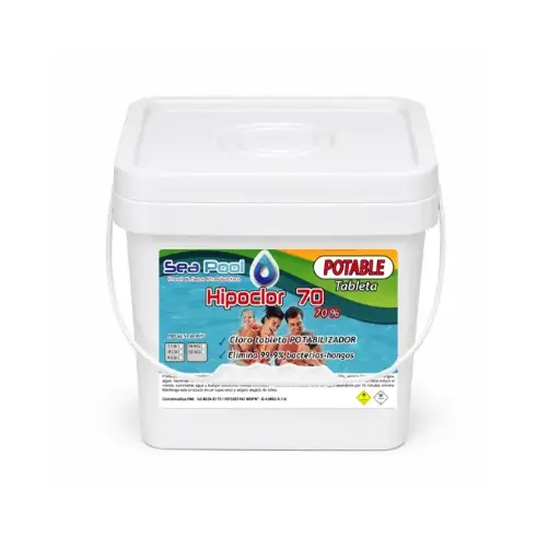 [3100387] HIPOCLOR 70% 4 KG TABLETAS POTABLE  *SEA POOL*